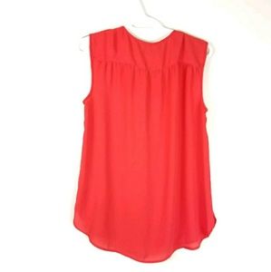 J. Crew Tops - J. Crew Womens Sz 6 Blouse Top Drapey Keyhole Red J. Crew Tops - J. Crew Womens Sz 6 Blouse Top Drapey Keyhole Red